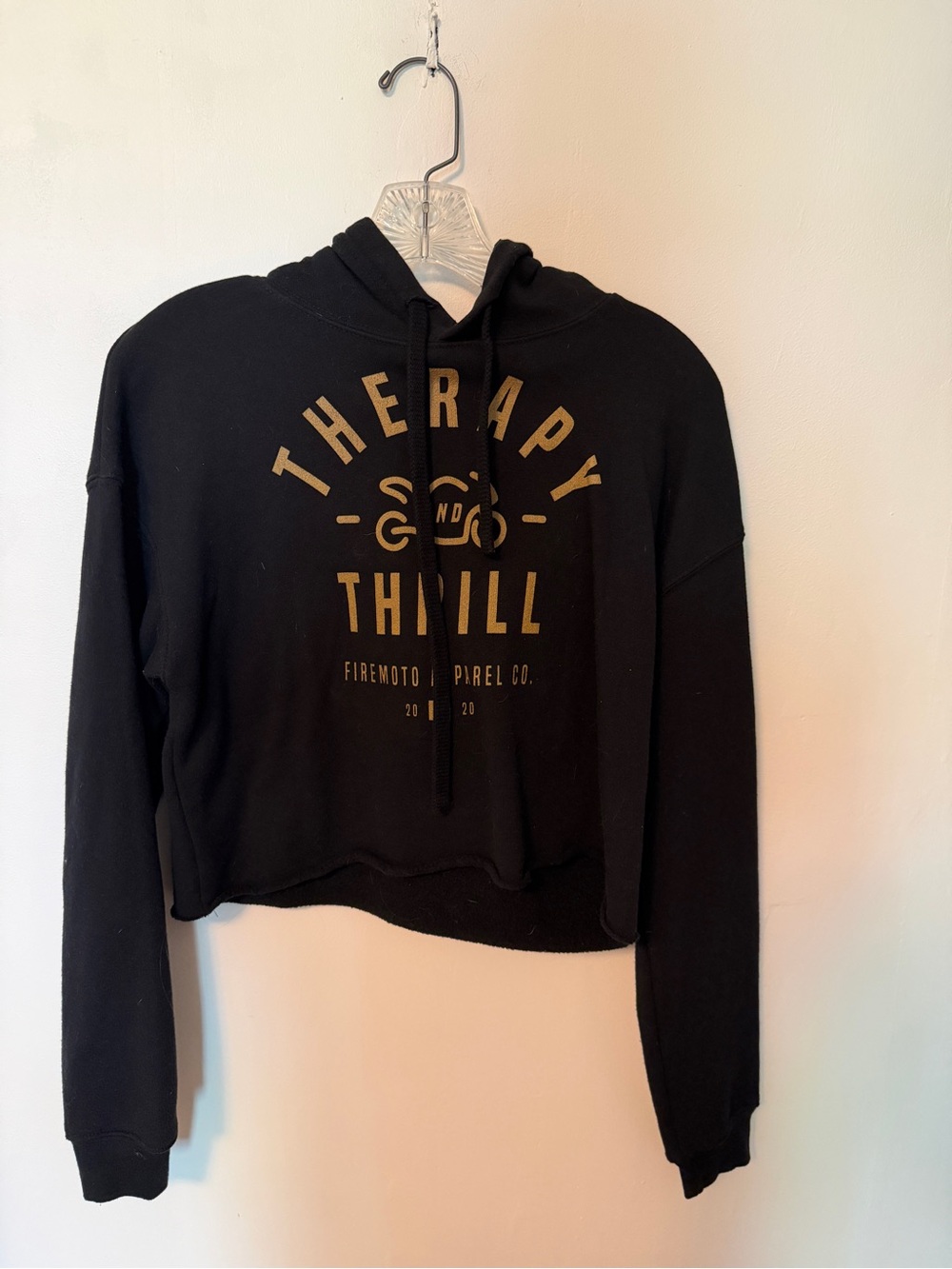 Therapy & Thrill Moto Cropped Hoodie